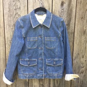 🌞✨🌛 Wow L.L. Bean Denim Jean Barn Utility Jacket